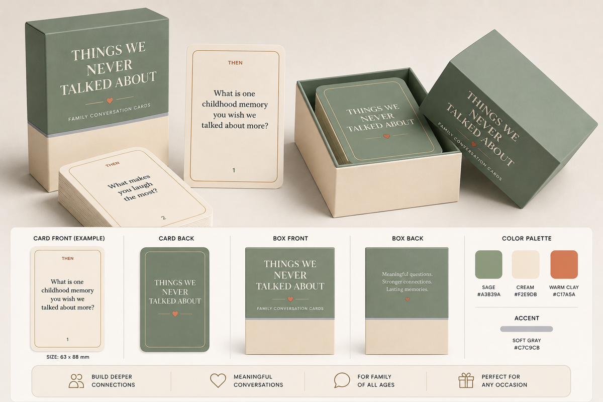 Things We Never Talked About - Family Conversation Cards